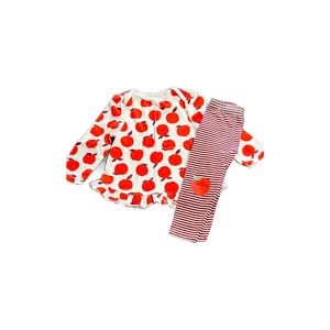 Apple ruffle matching set